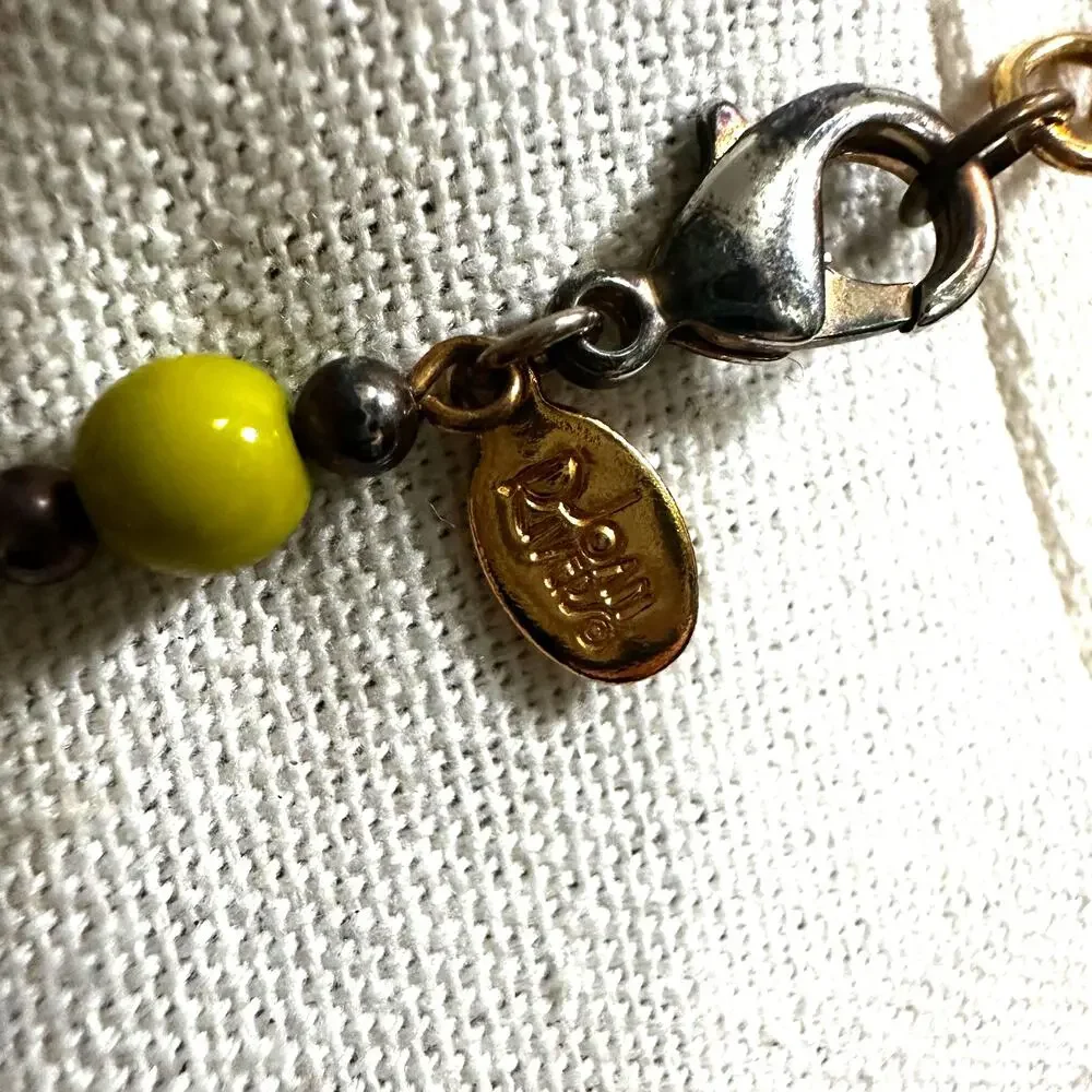 Joan Rivers Vintage Czech Glass Extra Long Bead Necklace Retro Casual Jewelry